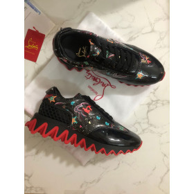 Christian Louboutin Loubishark Donna Sneakers Patent Leather Multicolor