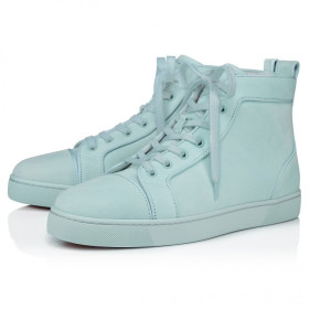 Christian Louboutin Louis High-top Sneakers Suede Iceberg