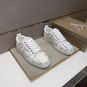 Christian Louboutin Louis Junior Men Low-top Sneakers White