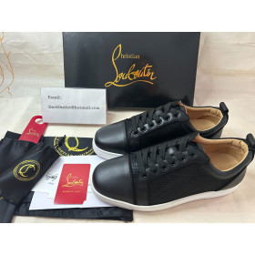 Christian Louboutin Louis Junior Orlato Black Gomme