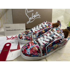 Christian Louboutin Louis Junior Orlato Oh Xtian Sneakers Calf Leather Multi