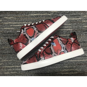Christian Louboutin Louis Junior Sneakers Python Leather Multicolor