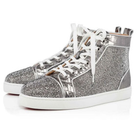 Christian Louboutin Louis Silver/cry Lt Chrome Strass