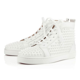 Christian Louboutin Louis White/white Leather