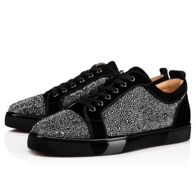 Christian Louboutin Low-top Black Strass Sneaker