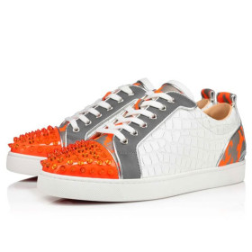 Christian Louboutin Low-top Fun Louis JuniorSpikes Version Multi Suede Leather
