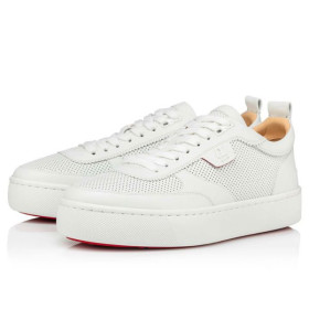Christian Louboutin Low-top Happyrui Flat Bianco Calf Sneaker