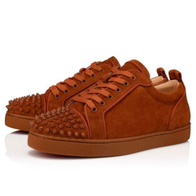 Christian Louboutin Low-top Louis Junior SP Foxy/foxy Mat Veau Velours Sneaker