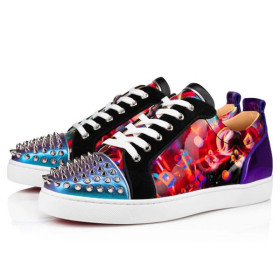 Christian Louboutin Low-top Louis Junior Spikes Orlato Version Multi Calf