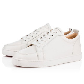 Christian Louboutin Low-top Rantulow White Latte Calf Sneaker