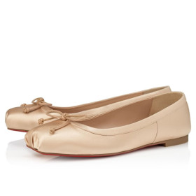 Christian Louboutin Mamadrague Ballerinas Crepe Satin Blush