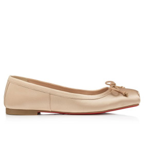 Christian Louboutin Mamadrague Ballerinas Crepe Satin Blush