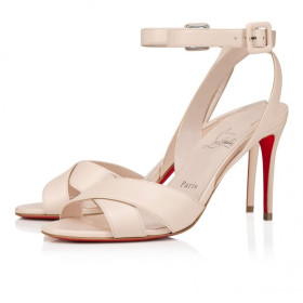Christian Louboutin Mariza 85 Mm Sandals Nappa Leather Leche