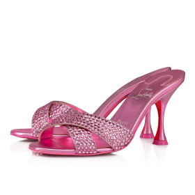 Christian Louboutin Mariza Is Back Strass 85 Mm Mules Sandals Glam