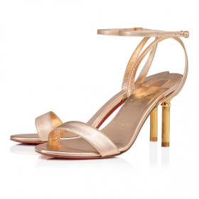 Christian Louboutin Mascasandal 85 Mm Sandals Iridescent Leather Leche