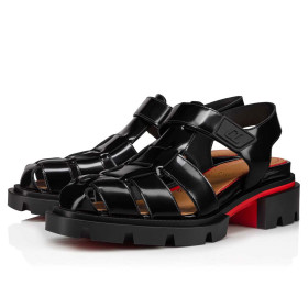 Christian Louboutin Meduzz Sandals Calf Leather Black