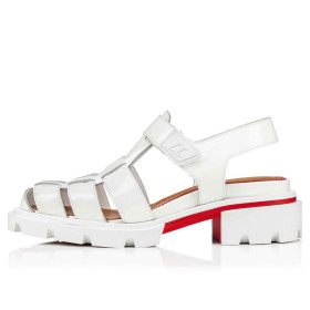 Christian Louboutin Meduzz Sandals Calf Leather White