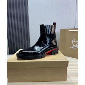 Christian Louboutin Men's Cheney Walk Ankle Boots Black
