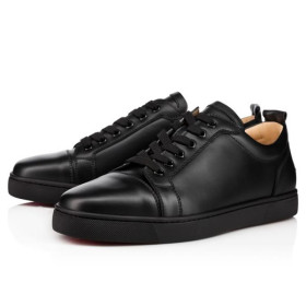 Christian Louboutin Men's Low-top Black/black Calf Sneaker