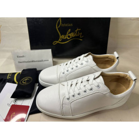 Christian Louboutin Men's Low-top White Calf Sneaker