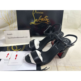 Christian Louboutin Miss Jane Sandal 85 Mm Sandals Nappa Leather Black