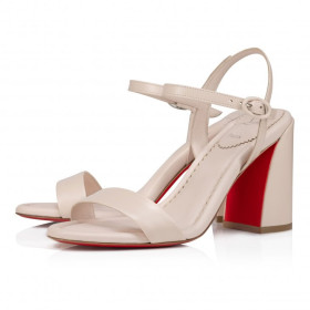 Christian Louboutin Miss Jane Sandal 85 Mm Sandals Nappa Leather Leche