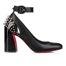 Christian Louboutin Miss Sab Degraspikes Pumps 70mm Nappa And Patent Leather Black