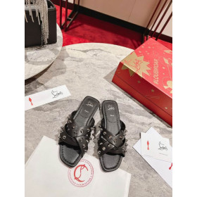 Christian Louboutin Miss Spika Club Mules Nappa Leather Black