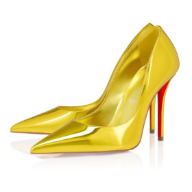 Christian Louboutin Miss Z 100 Mm Pumps Laminated Calf Leather Delight