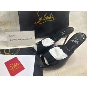 Christian Louboutin Miss Z Mule 100 Mm Mules Patent Calf Leather Black