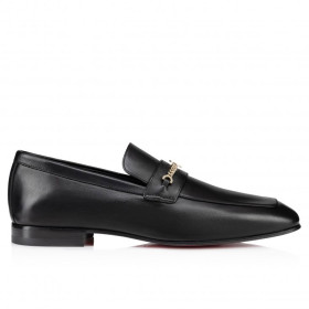 Christian Louboutin Mj Moc Loafers Men Calf Leather Black