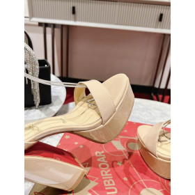 Christian Louboutin Movida Sabina 130 Mm Sandals Patent Calf Leather Nude