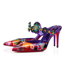 Christian Louboutin Mules Miss Goldora 85 mm Vers Multi/mix Multi Ab/lin El Patent