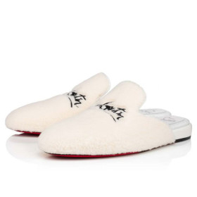 Christian Louboutin Mules Navy Coolito Woman Version White Wool