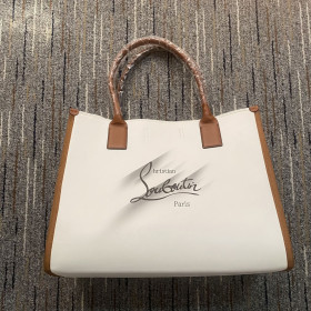 Christian Louboutin Nastroloubi E/W Tote Bag Beige