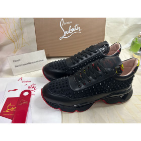 Christian Louboutin Neoprene Spike Sock Donna Flat Sneakers Black