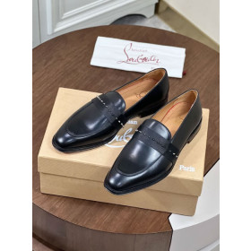 Christian Louboutin Nit Night Loafers Calf Leather Black