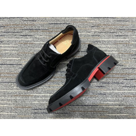 Christian Louboutin Our Georges L Derbies Suede Leather Black