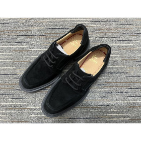 Christian Louboutin Our Georges L Derbies Suede Leather Black