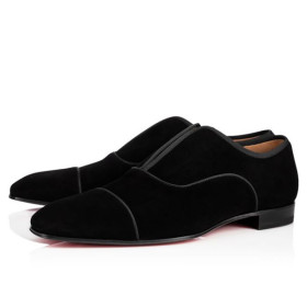 Christian Louboutin Oxford Alpha Male Black Veau Velours