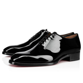 Christian Louboutin Oxford Corteo Black Patent Leather