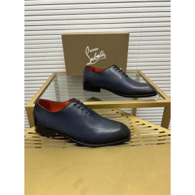 Christian Louboutin Oxford Corteobello Men Calfskin Navy Blue