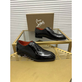 Christian Louboutin Oxford Corteobello Men Patent Leather Black