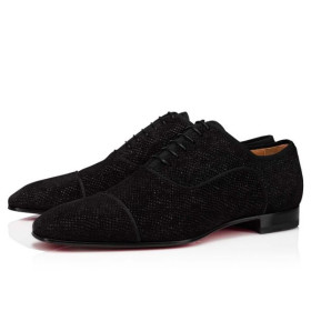 Christian Louboutin Oxford Greggo Orlato Black Shoe