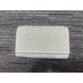 Christian Louboutin Paloma Clutch Calf Leather and Spikes Multicolor