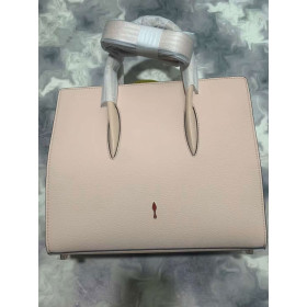 Christian Louboutin Paloma Medium Top Handle Bag Calf and Spikes Loubinthesky Pink