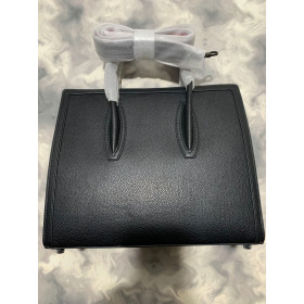 Christian Louboutin Paloma Medium Top Handle Bag Calf Leather Black