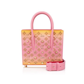 Christian Louboutin Paloma Mini Top Handle Bag Gradient Calf Leather And Spikes Loubinthesky Degraftersun