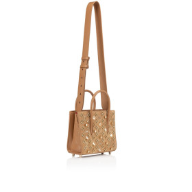Christian Louboutin Paloma Mini Tote Bag Calf Leather Brown