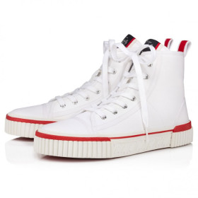 Christian Louboutin Pedro High-top Sneakers Canva White